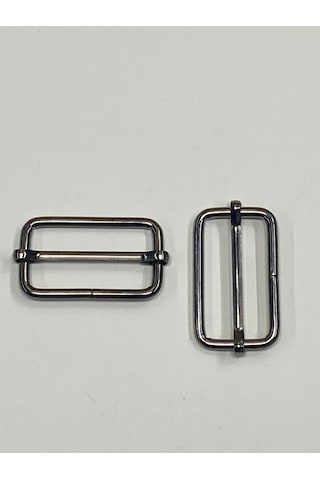Karantuhafiye Çanta Sürgüsü / Ayar Tokası / 2 Li Set / 3 Cm Antrasit 4 Cm Antrasit 4 Cm Antrasit Çok Renkli