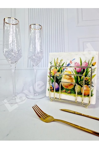 Love Land Paskalya Temalı Kağıt Masa Örtüsü 33x33 Cm 20 Adet 370309129 Pembe