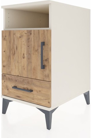 Kronos Komodin 3 Raflı Tek Çekmeceli Tek Kapaklı 44x59x80 Aytaşı-çam Aytası