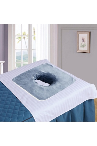 Dolıty Spa Havlusu Yüz Deliği Ile Yıkanabilir Cilt Için Mavi