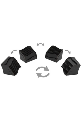 Design Otto Wavy Masaüstü Organizer Evrak Rafı - 6 Renk Siyah - 114808291 Siyah