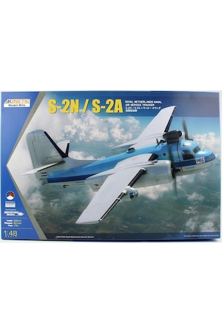 Kinetic K48118 1/48 Ölçek, S-2n, S-2a Tracker Royal Netherlands Naval Air Service Savaş Uçağı, Plastik Model Kiti-56362