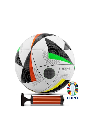 Telvesse Yeni Sezon 2024 Avrupa Pompalı Sert Zemin Halı Saha Futbol Topu No:5 FT515 Çok Renkli