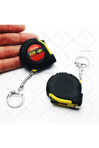 Cep Tipi Anahtarlıklı Otomatik Çelik Mezura 1.metre