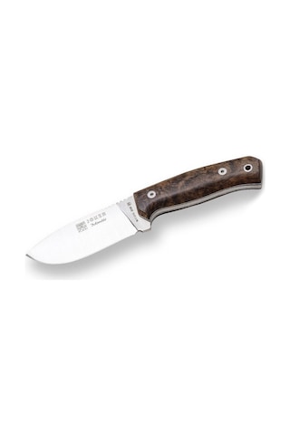 Joker Montes Cn59 Bushcraft Ve Hunting Ceviz Saplı Deri Kılıflı Kamp Bıçak Kahverengi