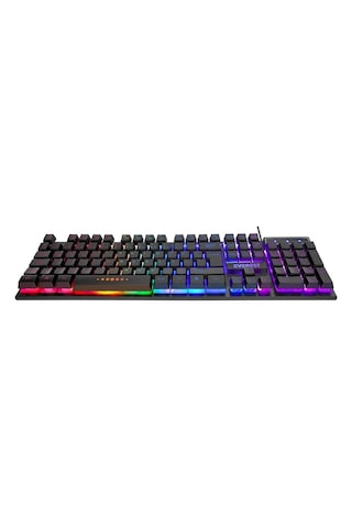 Everest Kb-24 Siyah Rainbow Q Membrane Oyuncu Klavyesi