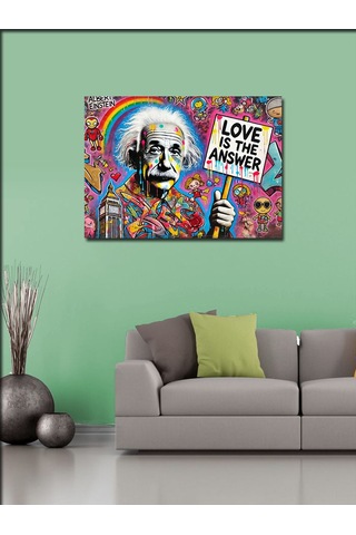 Kanvas Tablo Love İs The Answer Einstein