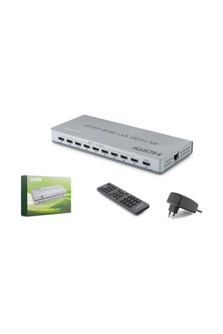 Hadron Hdx1437 Hdmı Multi Viewer Network Kontrollü Kumandalı 4k 30 Hz 9 Giriş 1 Çıkış Gri Kdo