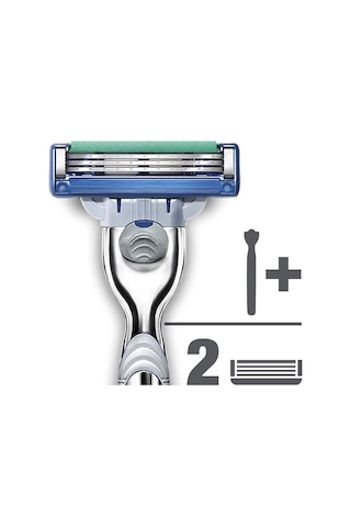 Gillette Mach3 Turbo Tıraş Makinesi + Yedek Başlık 2'li