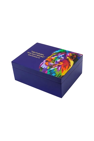 Lubinski Blue Lion Humidor Puro Kutusu Mavi Lake 40s