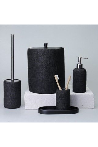 Natural Çöp Kovası Klasik Siyah