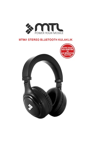 Kablosuz Stereo Kulaklık - Extra Bass Ve Katlanabilir Tasarım Ios Ve Android Uyumlu