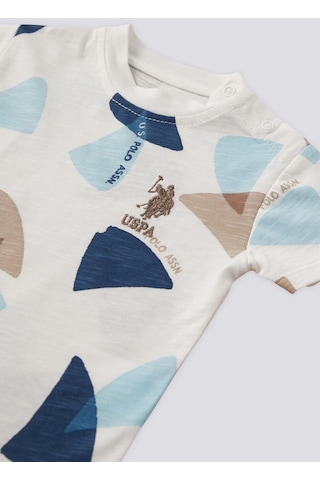 U.S. Polo Assn. U.s. Polo Assn Lisanslı Triangle Krem Erkek Bebek Takımı 5274-43282 Krem