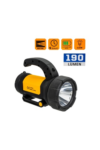 Lightorch Lt03101 Şarjlı Led El Feneri 190 Lümen N11.999 Siyah