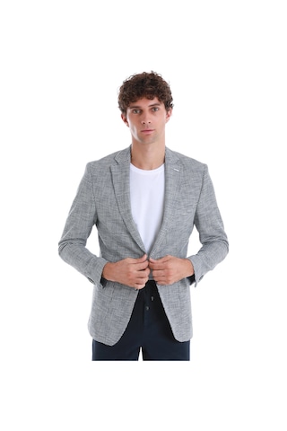 Hatemoğlu Lacivert Comfort Fit Desenli Mono Yaka Klasik Ceket 14252024c001 436 Lacivert