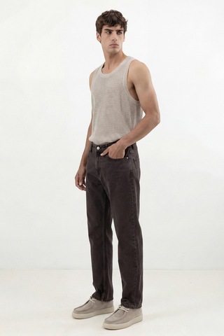 Antioch Straight Fit Erkek Jean Kahve
