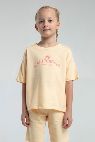 Rolypoly Kız Çocuk Krem Bermuda Takım 5274-47597 Krem