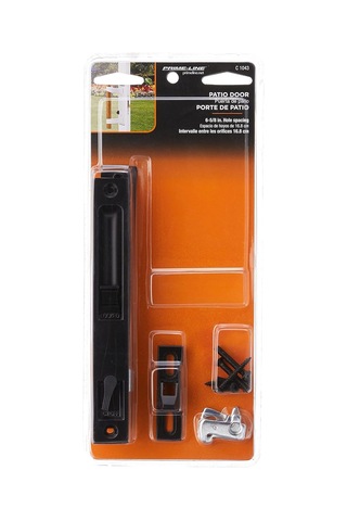 Prime-line C 1043 Diecast Anahtarsız Veranda Sürgülü Kapı Kolu Seti 1 İnç İla 1-1/8 İnç Kalın Sürgülü Cam Kapılar, Siyah Tekli Paket
