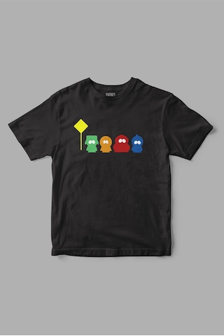 Gries South Park "street" Baskılı Tişört Siyah
