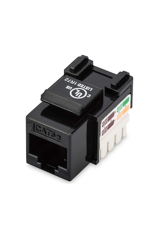 Digitus Dn-93501 Dıgıtus Cat5E Keystone Jack Siyah Renk Rj-45