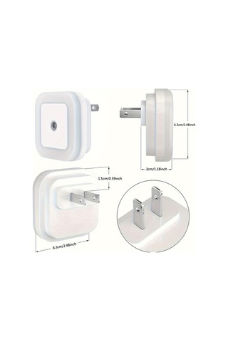 Maoyaya Akıllı Gece Lambası - Beyaz Işık, Otomatik Sensörlü Ve Ayarlanabilir Beyaz