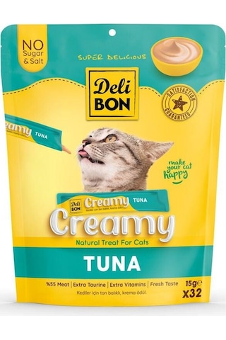 Delibon Creamy Ödül Maması Ton Balıklı 15gr 32li Paket