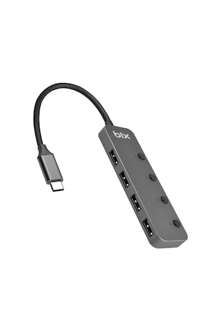 Bix BX20HB 5Gbps Type-C to USB 3.2 Gen1 4 Port Hub Çoklayıcı