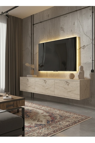 Resital Tv Ünitesi S1836-6 Traverten Traverten