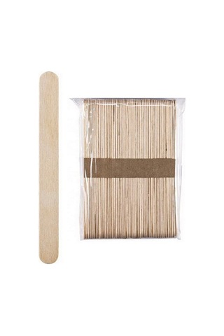 Periboia 50 Li Ahşap Meybuz Dondurma Çubuğu Dil Çubuğu Dar 11 X 1 Renkli