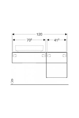 Geberıt Varifom Çanak Lavabo Dolabı Üç Çekm.b120 - 501.184.00.1 Antrasit