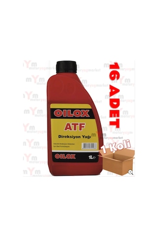 Oilox Atf Hidrolik Kırmızı Direksiyon Yağı 16 x 900 ML