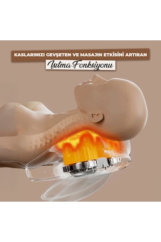 Rlx40 Taşınabilir Şişirilebilir Ovmalı Isıtmalı Masaj Yastığı Krem