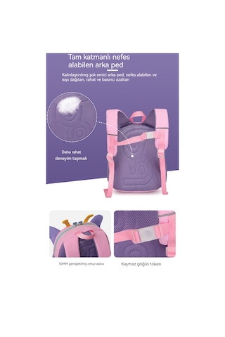 Oloey Anaokulu Okul Çantası Sevimli Karikatür Kelebek Okul Çantası