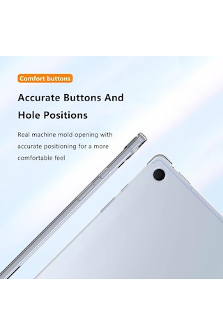 Samsung Galaxy Uyumlu Tab A11 8.7inç Kılıf Darbelere Dayanıklı Şeffaf Kapak X133 X135 135f Kılıf