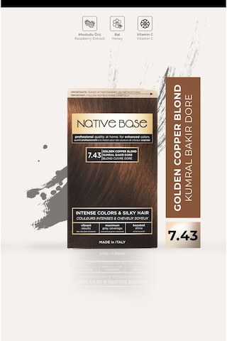 Ev Kiti Saç Boyası 7.43 Kumral Bakır Dore