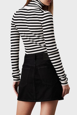 Calvin Klein Kadın Kazak J20j224225 Ybı Beyaz-siyah Beyaz - Siyah