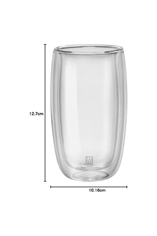 Lexroo Sorrento Çift Camlı 2'li Latte Macchiato Bardak Seti, 350 Ml Çok Renkli