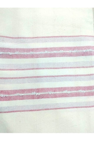 Mandaş Pamuklu El Dokuma Peştemal (80X200) - Krem Pembe