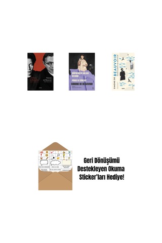 J. P. Sartre İle Söyleşiler + Konuk Kız + Nelson Algren'e Aşk Mektupları + Okuma Sticker'ları
