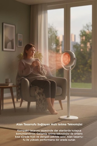 Torima HT-101 800 W Ayaklı Isıtıcı Fan