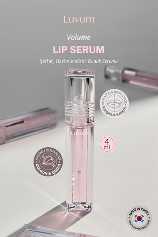 Luvum Bakuchiol İçeren Dolgunlaştırıcı Bakımı Sağlayan LUVUM Dudak Serumu Parlatıcı Lip Serum