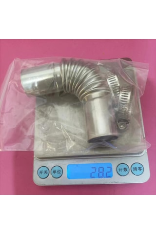 Dianziye Oto Park Heater Aksesuarı: Paslanmaz Çelik Spiral Egik Boru 13cm , 60-300cm Gürültü Dürtmeleyici, Dayanıklı Ve Kompakt Tasarım