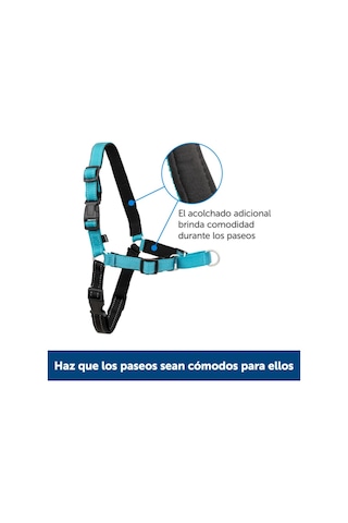 Deluxe Easy Yürüyüş Kemeri Mavi Köpek Göğüs Tasması Küçük 38-51 Cm
