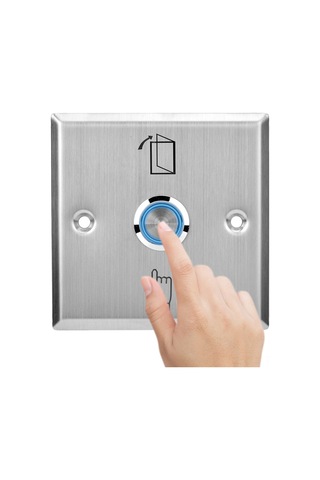 Tenfowee Stahl Kapı Erişim Kontrolü Anahtarı - Işıklandırılmış, Dayanıklı, Basılabilir Çıkış Tuşu Mc102d