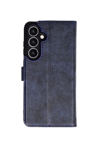 Samsung Galaxy Uyumlu A27 5g Kılıf Deri Deluxe Cüzdanlı Kapaklı Case Lacivert