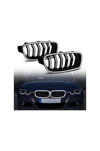 Autogp Bmw F30 M3 Ön Böbrek Panjur Izgara Ledli 2012 / 2018