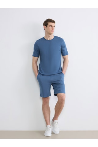 Lcwaıkıkı Classic İndigo Regular Fit İnce Kumaş Tişört /03