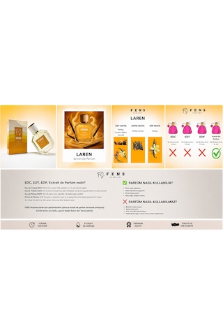 Fs Fens Laren Kadın Parfüm Extrait De Parfum 50 Ml Aromatik