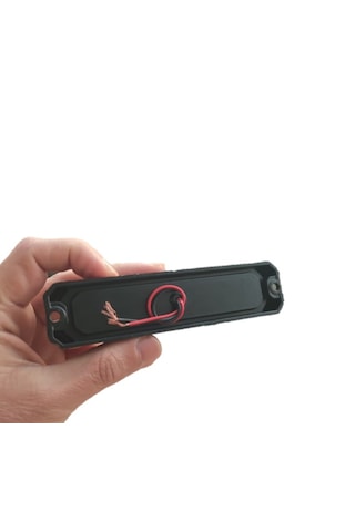 2 Adet 6 Ledli Kırmızı-Beyaz Scooter Motosiklet Dorse Lambası 12-24 Volt