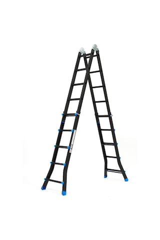 Cardilife 5x5 Çok Amaçlı Akordiyon Alüminyum Merdiven 5+5 Akordiyon 20 Basamaklı